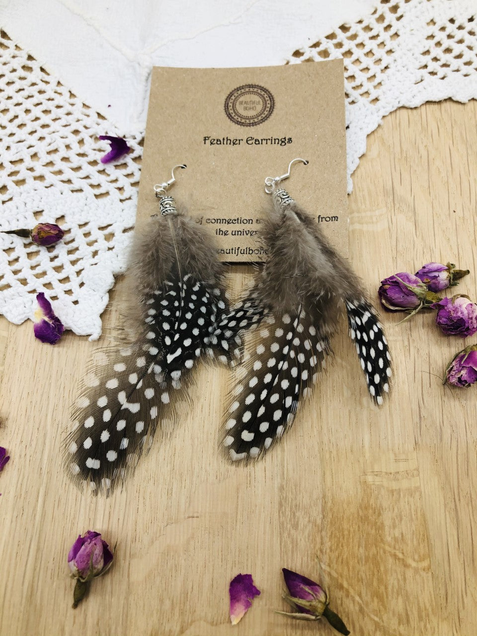 Real Feather Earrings