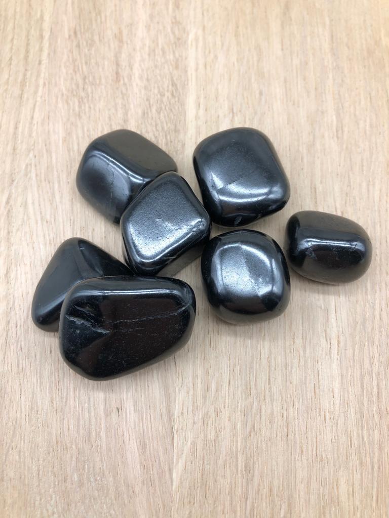 Shungite Holistic Healing stone with explanation and crystal