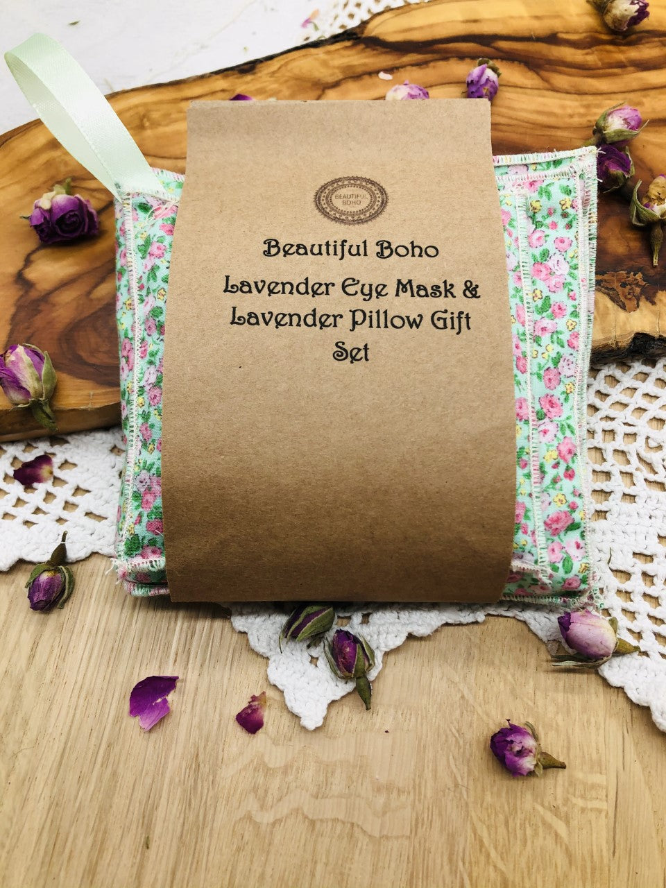 Lavender Eye Mask & Lavender Pillow Set