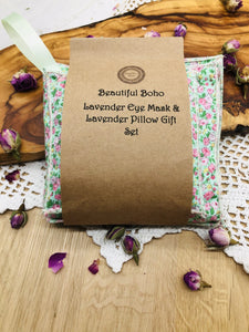 Lavender Eye Mask & Lavender Pillow Set