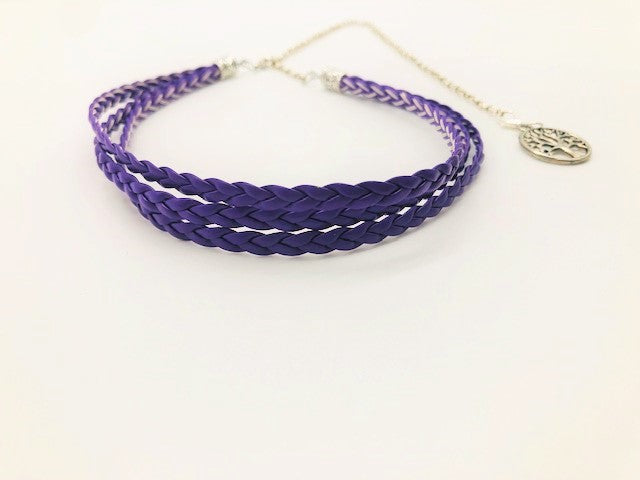 Braided Faux Leather Choker