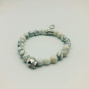 Wicca Howlite Stress Relief Spell casting Bracelet