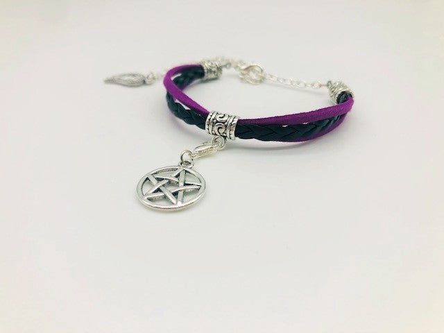 Wicca Simple Pentagram Bracelet