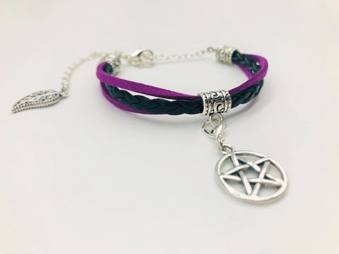 Wicca Simple Pentagram Bracelet