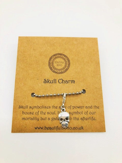 Wicca Skull Charm