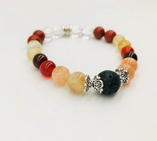 Litha Solstice Scented Crystal Bracelet