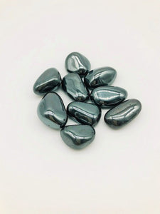 One Hematite Holistic Healing stone promoting feelings of emotional grounding