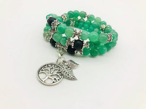 Green Aventurine Aroma Holistic Healing Wealth, Health & Prosperity Bracelet & Necklace