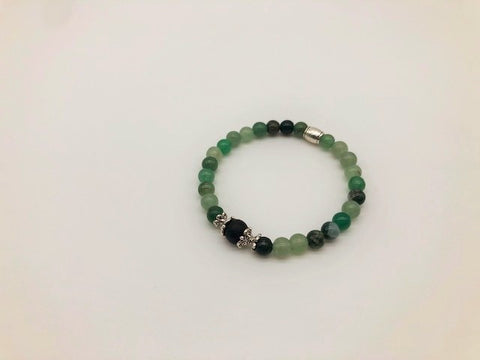 Green Aventurine Wealth, Health & Prosperity Small Bead Simply Crystal Aroma Holistic Healing Bracelet