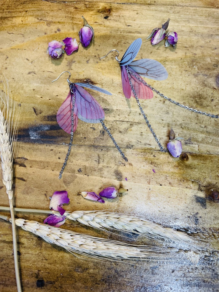 Lammas Celebration Butterfly Fairy Earrings