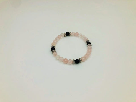 Heart Chakra Balancing Rose Quartz Aroma Holistic Healing Bracelet