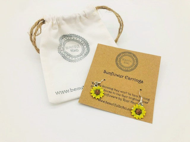 Lammas Celebration Sunflower Earrings