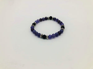 Third Eye Chakra Balancing Amethyst Aroma Holistic Healing Bracelet