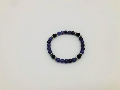 Third Eye Chakra Balancing Amethyst Aroma Holistic Healing Bracelet