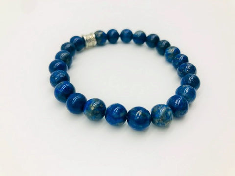 Lapis Lazuli Positivty & Happiness Large Bead Simply Crystal Bracelet