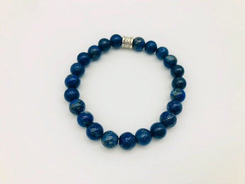 Lapis Lazuli Positivty & Happiness Large Bead Simply Crystal Bracelet