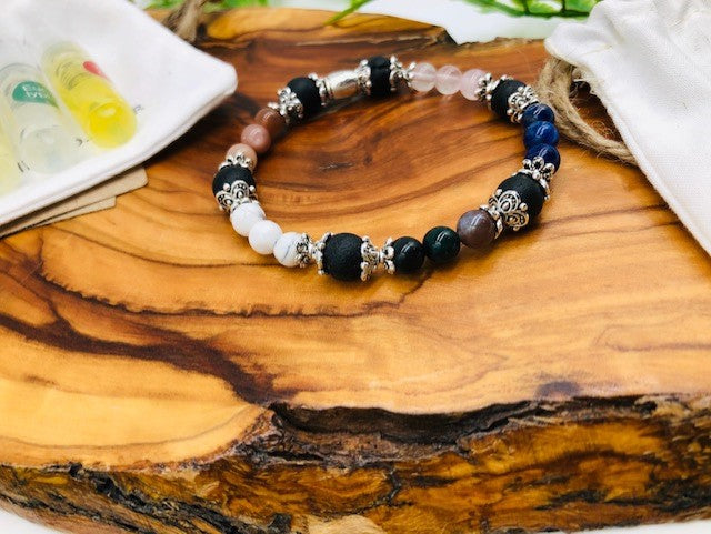 Physical, Emotional & Spiritual Wellness Aroma Crystal Bracelet