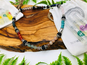 Physical, Emotional & Spiritual Wellness Aroma Crystal Necklace