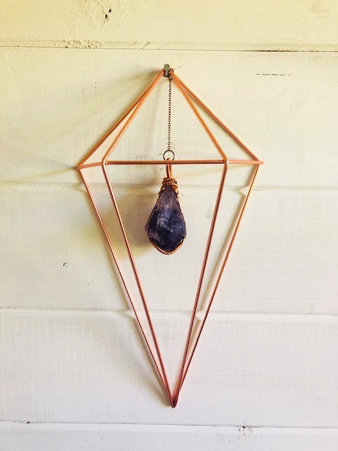 Creativity & Spiritual Awareness Amethyst Crystal Wall Hanging