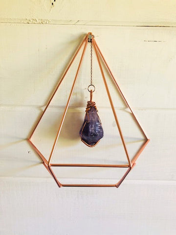 Creativity & Spiritual Awareness Amethyst Crystal Wall Hanging