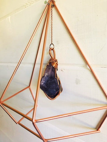 Creativity & Spiritual Awareness Amethyst Crystal Wall Hanging