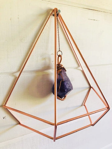 Creativity & Spiritual Awareness Amethyst Crystal Wall Hanging
