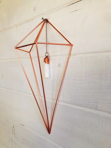 Creativity & Spiritual Awareness Selenite Crystal Wall Hanging