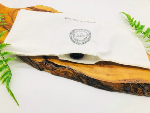 Lavender Eye Pillow Case With Amethyst Crystal