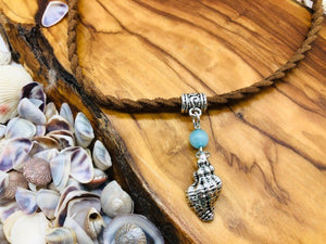 Seashell & Aquamarine Choker
