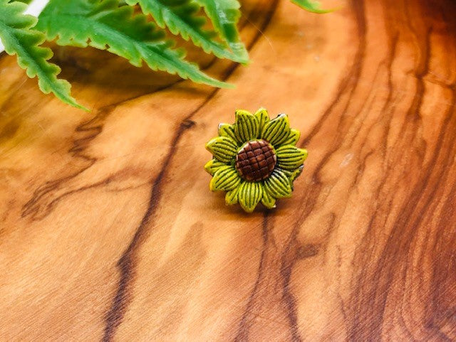 Sunflower Pin Brooch