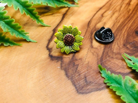 Sunflower Pin Brooch