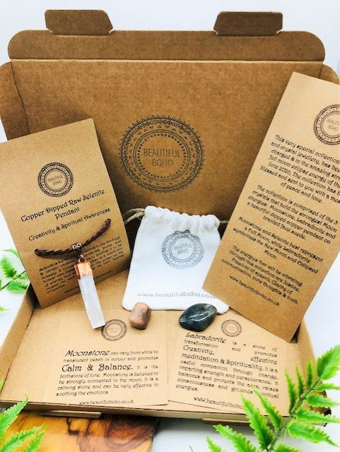 Strawberry Full Moon and Lunar eclipse crystals & Crystal Jewellery