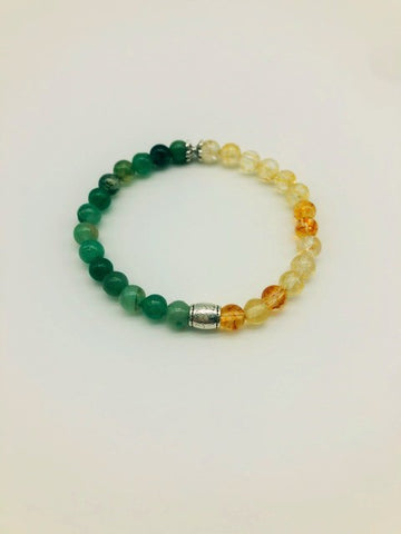Wealth luck & prosperity simply crystal small bead bracelet
